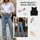 ✨50% OFF✨Straight Leg Jeans With Rhinestones