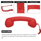 📢📢50% OFF !! ⏰📞Vintage Retro Telephone Handset ✨The most unique gift! Perfect forLovers of ceremonial occasions🎄