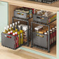 🔄💪 50% OFF! 📦2-Tier Pull-Out Shelf – Double storage, easy reach.
