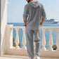 👕 60% OFF! 👖Men's Hooded Casual Loose Top & Pants 2-Piece Set🍂