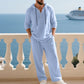 👕 60% OFF! 👖Men's Hooded Casual Loose Top & Pants 2-Piece Set🍂