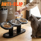 Anti-Slip Elevated 3-Bowl Pet Feeder Comfort Food Water Station For Pets