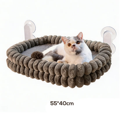 🐱🪟Foldable Suction Cat Window Hammock |Folds Flat Against the Window When Not in Use☁️