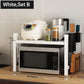 🎉 2026 Sale — Over 33,700 Sold!🍳 Expandable Microwave Rack Adjustable Kitchen Storage Shelf With Hooks ✨