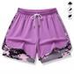 📢📢40% OFF !! ⏰Women's Casual Athletic Shorts with Built-in Liner