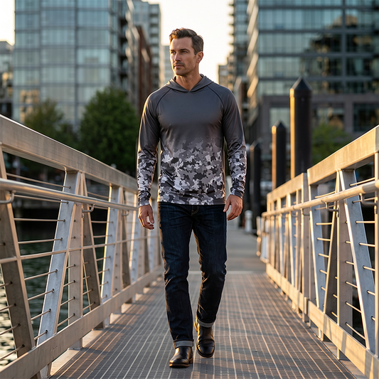 📢📢40% OFF !! ⏰Men's Sun Protection Long Sleeve Lure Fishing Jersey