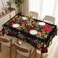 📢📢50% OFF !!⏰Mexican Floral Tablecloth with Scalloped Edge