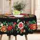📢📢50% OFF !!⏰Mexican Floral Tablecloth with Scalloped Edge
