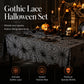 Spooky Halloween Patterns Tablecloth and Placemats Set