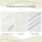 📢📢50% OFF !! ⏰Elegant Waterproof Embossed Floral Tablecloth