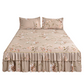 📢📢50% OFF !! ⏰3-Piece Floral Ruffled Bed Skirt Set