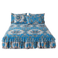 📢📢50% OFF !! ⏰3-Piece Floral Ruffled Bed Skirt Set