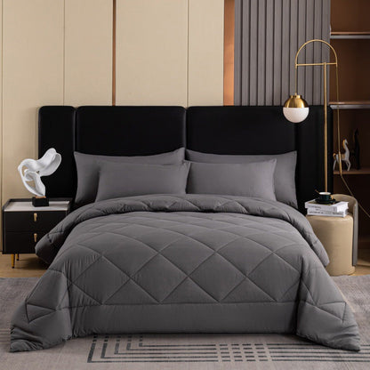 ⏳Time-Limited Special⏰3-Piece Quilted Comforter Set with Shams