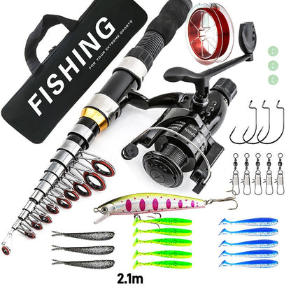 📢📢40% OFF !! ⏰Fish Anywhere Instantly! No-Hassle Telescopic Rod Kit