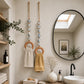 📢📢50% OFF !! ⏰  Decorative Beaded Towel Hanger with Wooden Ring – Rustic, Artisanal, Multi-use ✨