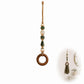 📢📢50% OFF !! ⏰  Decorative Beaded Towel Hanger with Wooden Ring – Rustic, Artisanal, Multi-use ✨