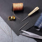 🔥 LIMITED-TIME 50% OFF! ✨ Leather Sewing Awl Kit with Waxed Thread – Interchangeable Needles, 6 Pcs 🧵