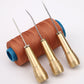 🔥 LIMITED-TIME 50% OFF! ✨ Leather Sewing Awl Kit with Waxed Thread – Interchangeable Needles, 6 Pcs 🧵