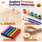 📢📢40% OFF !! ⏰Halloween Wooden Pumpkin DIY Craft Kit