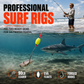 🎣6 Pack Pompano Surf Fishing Rigs with Floats for Flounder Bass Catfish Shark and Bluefish