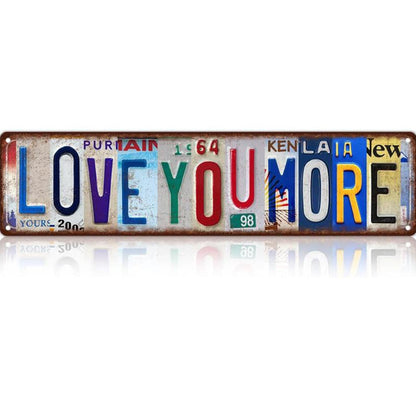 💝 Gift Idea | Vintage “Love You More” Tin Sign