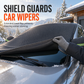 📢📢50% OFF !! ⏰Thickened Magnetic Car Windshield Sun Shade and Snow Cover Waterproof Half Car Cover with Reflective Strips