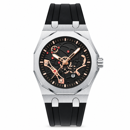 ⌚Men's Sport Quartz Watch with Mechanical Style Luminous Hands Date Calendar and Water Resistance