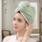 Gift Choice - Double Thickened Quick Dry Hair Drying Cap with Button