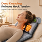 Electric Folding Massage Mattress Pad with Neck Rollers Vibration Heating and Leg Kneading for Full Body Relaxation