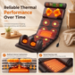 Electric Folding Massage Mattress Pad with Neck Rollers Vibration Heating and Leg Kneading for Full Body Relaxation