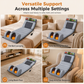 Electric Folding Massage Mattress Pad with Neck Rollers Vibration Heating and Leg Kneading for Full Body Relaxation